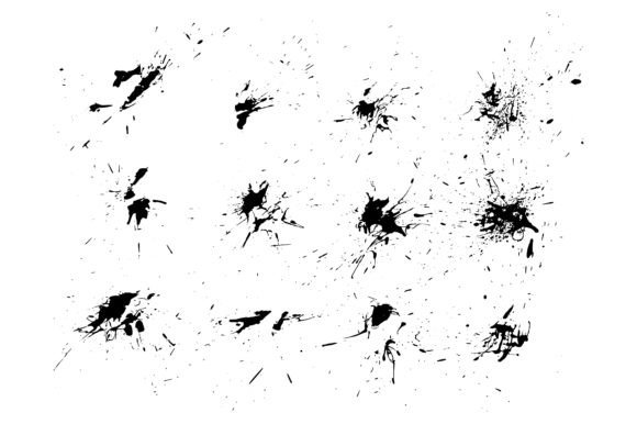Download Grunge Blots Paint Splashes Background - Grunge Collection