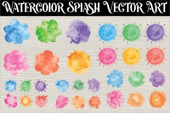 Download Vibrant Watercolor Splash Vector Art - Vector Collection