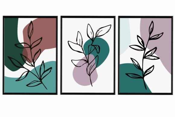 Download Set of 3 Abstract Wall Art Printable. - Premium Resources