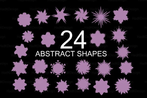 Download A Vector Set of 24 Abstract Elements Art - Vector Collection