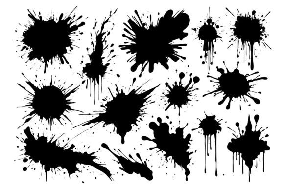 Download Scrawls and Blots Vector Illustrations - Vector Collection
