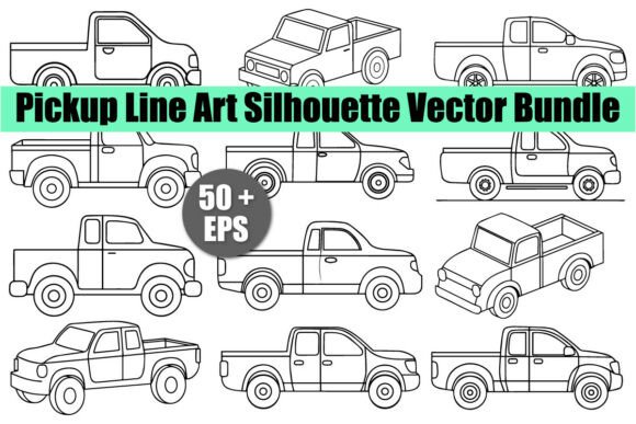 Download Pickup Line Art Silhouette Vector Bundle - Vector Collection
